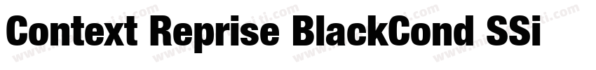 Context Reprise BlackCond SSi Black字体转换
